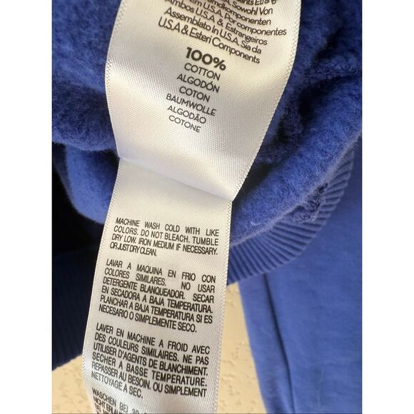 Mother The Ribbed Push and Shove Sweatshirt in Full Throttle - Picture 9 of 9